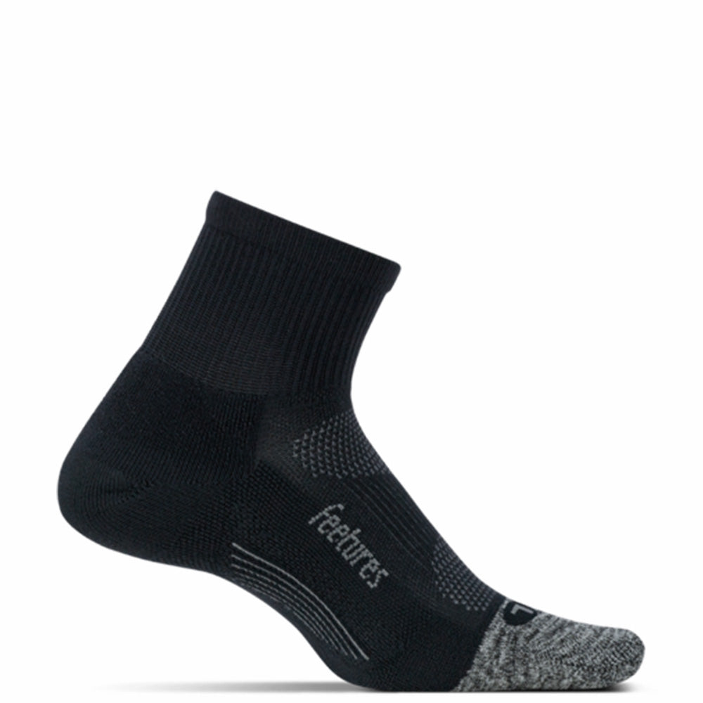 Feetures Elite Light Cushion Quarter (Black) - La Foulée Sportive