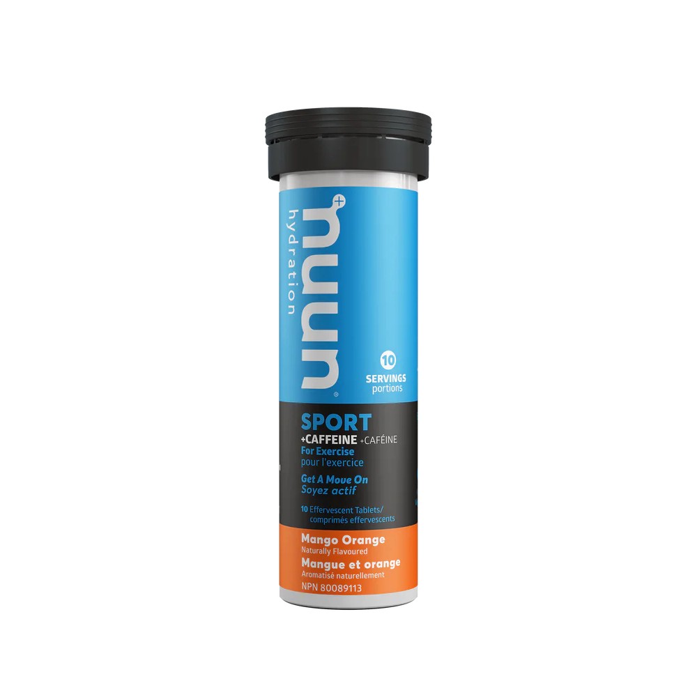 Nuun Sport: Mangue et orange + Caféine - La Foulée Sportive