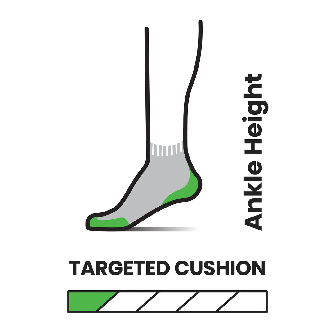 Run Zero Cushion Ankle Socks (F)